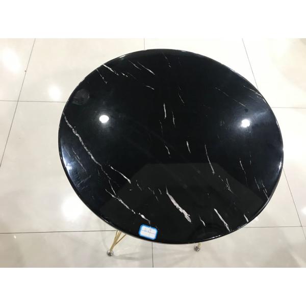 76cm Rebar Wrought Iron Marble Coffee Table