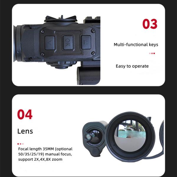 384x288 HD Infrared Night Sights Military Thermal Monocular Night Vision