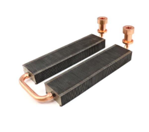 Dissipador de calor da tubulação do cobre da aleta do zíper de Customzied 0.1mm para o equipamento médico