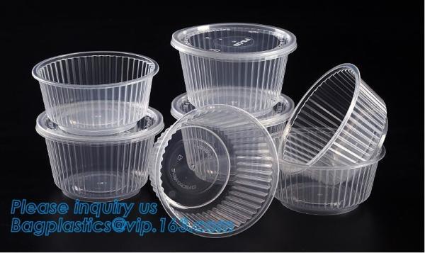 6 Plastic Clear Round Food Serving Bowl,Wholesale Cheap Eco-friendly Food Grade PP Reusable Plastic Bowl bagease pac