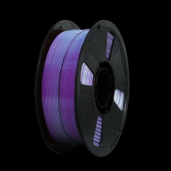 High Speed Silky Finish Dual Color 3D Printer Filament PLA 1.75mm 1kg Multiple Colors Spool