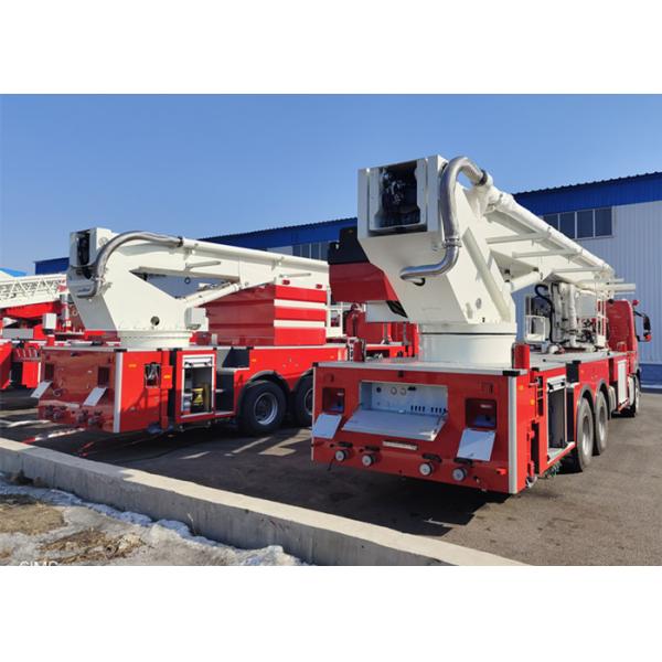6x4 управляя пожарной машиной платформы воздушной лестницы с 5000kg пеной воды 2000kg