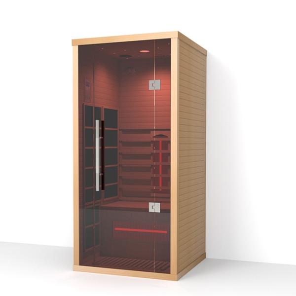 60 degree Home Sauna Wooden Personal Far Infrared Sauna 1350w
