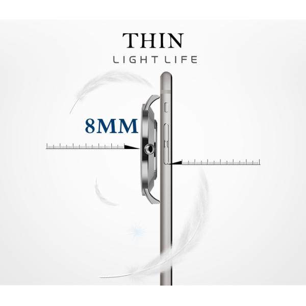 Ultra Thin 3ATM Waterproof Minimalist Rose Gold Watch Miyota Movement