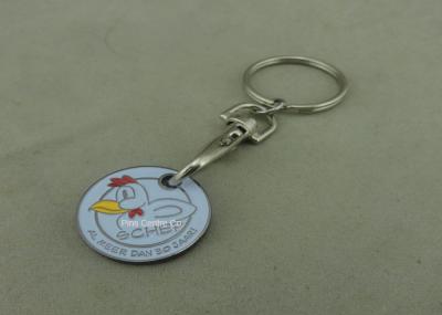 Die Struck Customized Trolley Coin , Imitation Hard Enamel Token For Shopping Car