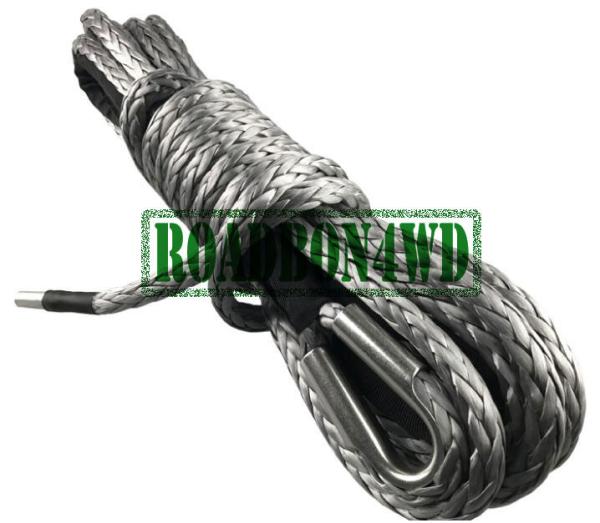 12 strand blue synthetic atv/utv winch cable/rope for tractor tug winch lines