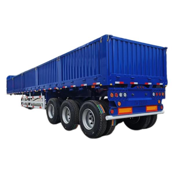 10m Car Axle CIMC Truck 3-Axle Fence Cargo Semi Trailer with Side Wall