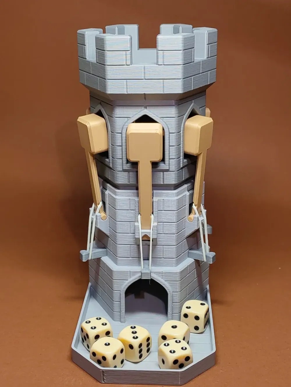 Compact and Lightweight Dice Tower with Custom Colors and 21 x 9.5 x 20 Inches Dimensions for Fair Dice Rolls