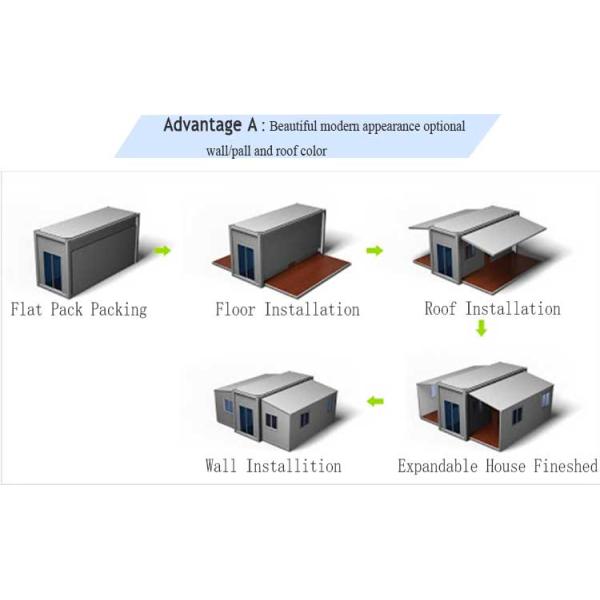 Сэндвич панель роскошная вилла контейнер расширяемый дом для современного дизайна гостиничный номер