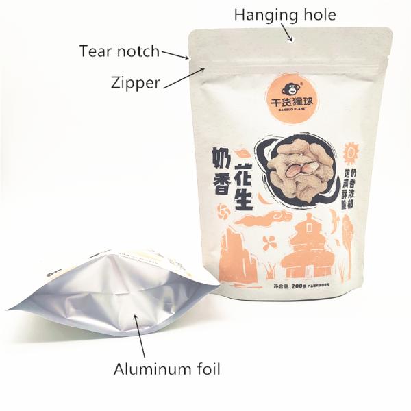 Environmentally Friendly Aqueous Coating Frozen Sucker Popsicle Packaging Bag for Food
