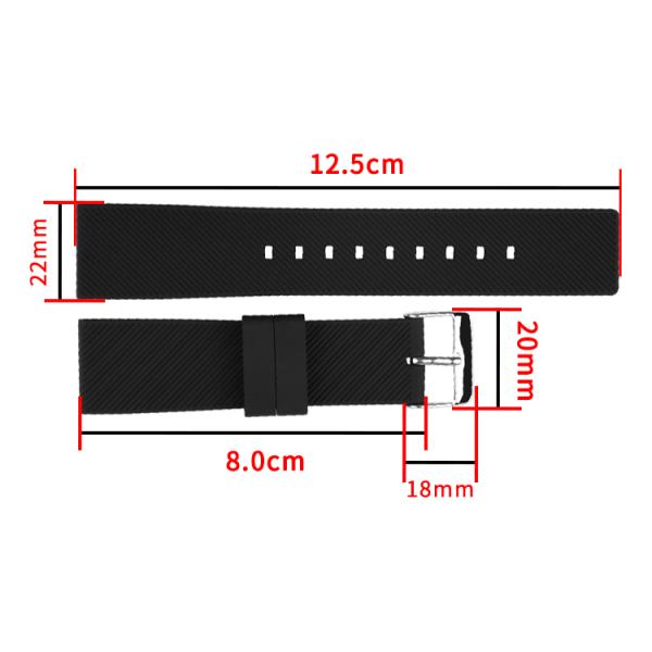 Ремешки для часов силиконовой резины Twill моды анти- вспотели изготовленный на заказ браслет силикона