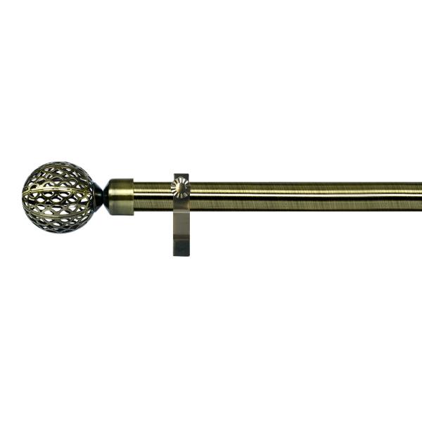 0.6 MM Thickness Electroplated AB Color Curtain Rod For Window Curtain Decoration