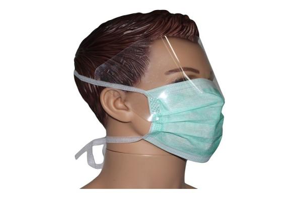 Earloop 3 Ply Disposable Face Shield  Non Woven Smooth Inner Lining