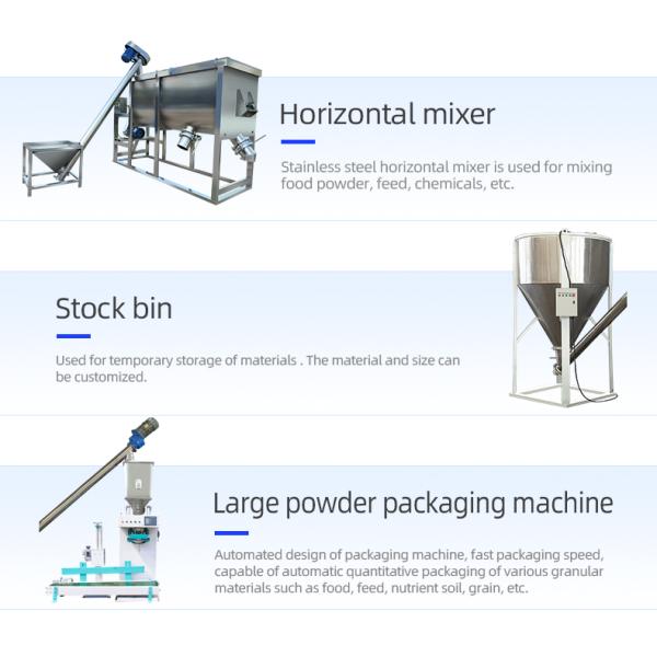 Dry Powder Mortar Mixing Equipment Fertilizer Dry Powder Mixer Heavy Duty Mixturer