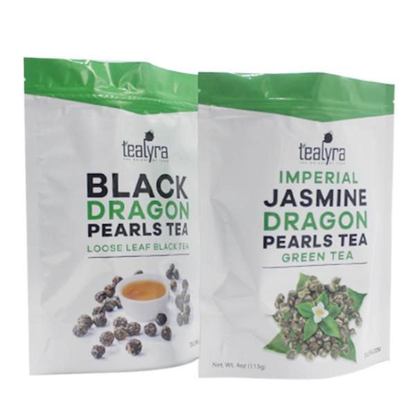 Biodegradable Coffee Packaging Pouch Tear Notch Childproof 2oz Coffee Bags