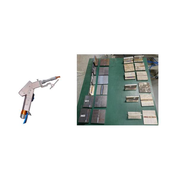 Máquina de soldadura con láser de un solo motor de 2000W de fibra portátil con doble vía de alimentación de alambre al mismo tiempo