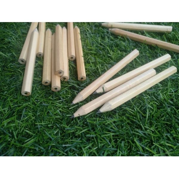hexagon golf pencil , Hexagonal golf pencil , golf pencil , wooden pencil  eraser , wood golf pencil