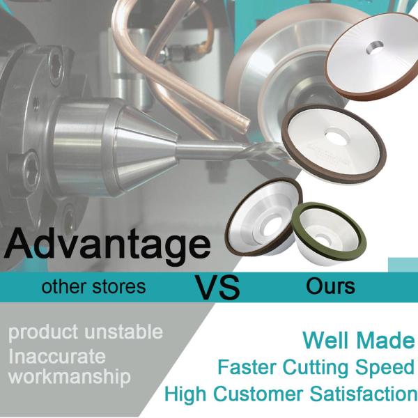 Customized Diameter Resin Bond Grinding Wheel for Tungsten Carbide Tool Diameter 70mm