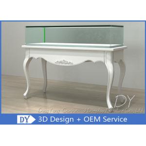 Привлекательные белые ювелирные прилавки в европейском стиле с светодиодными светодиодами