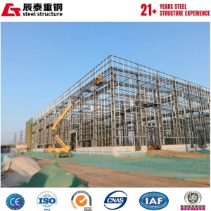 Pre-engineered Galvanized Steel Frame Factory Workshop with Insulated Wall Panels