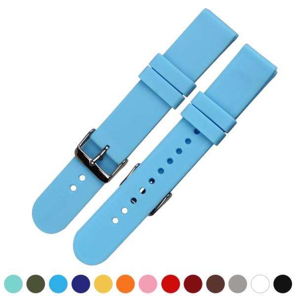 Unisex съемная пряжка нержавеющей стали ремешка для часов TPU резиновая