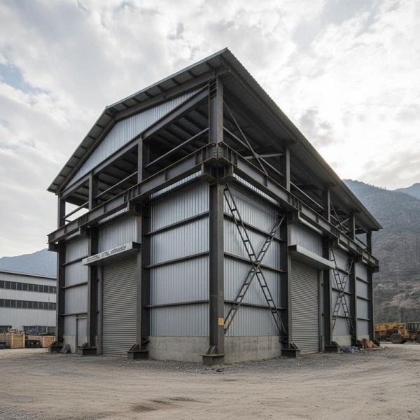 Heavy Duty Steel Structure with 50 Tons Load Capacity, Solid H-Shape Steel Beam Main Frame, and Corrosion Resistant Coating