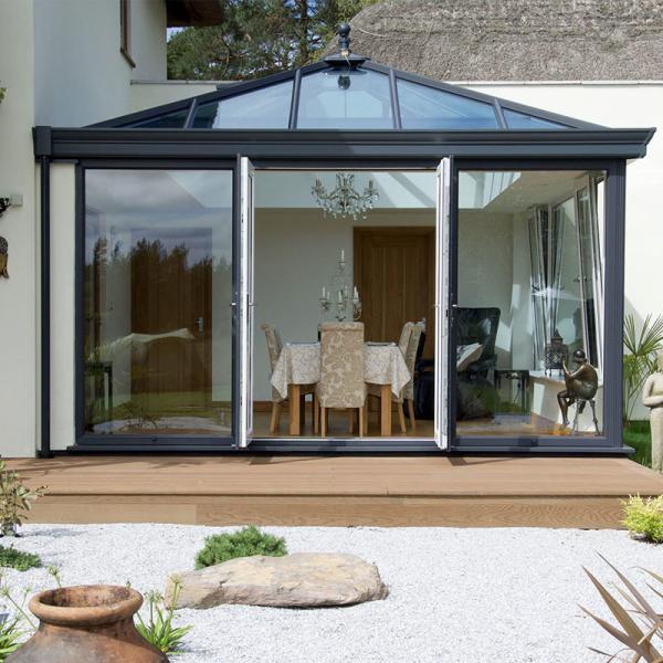 Estufas de solário exterior com vidro isolado e tamanho personalizado