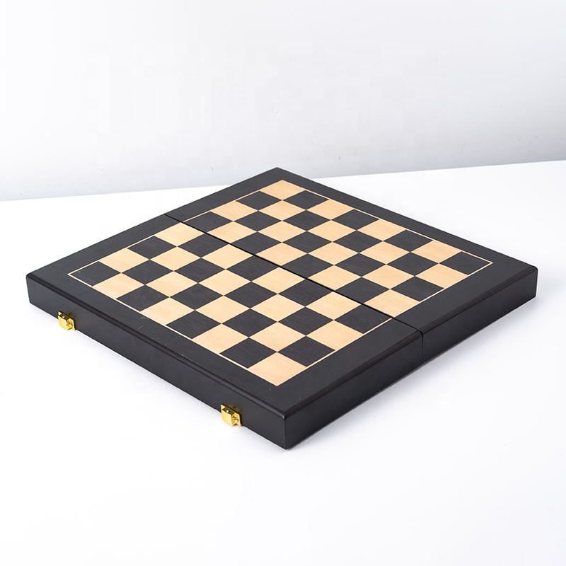 Foldable International Chess Set with Lightweight Aluminum Alloy Pieces and Customized Logo for Travel & Home Decoration