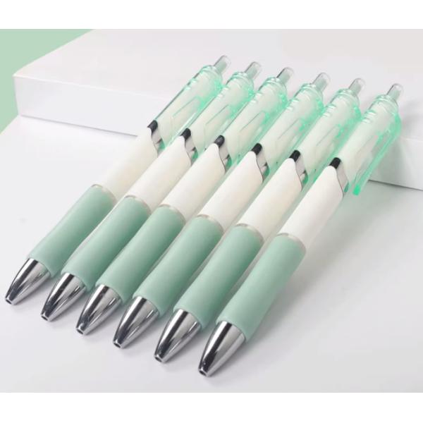 High Appearance Press Pen Ball Pen Press Neutral Pen Student Exam Pen Office Plastic Pen Quick Drying Ballpoint Pen