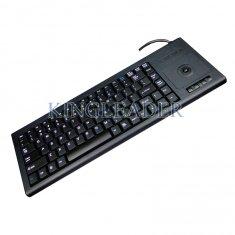 Clavier d'ordinateur industriel en plastique avec les touches de fonction et la boule de commande intégrée