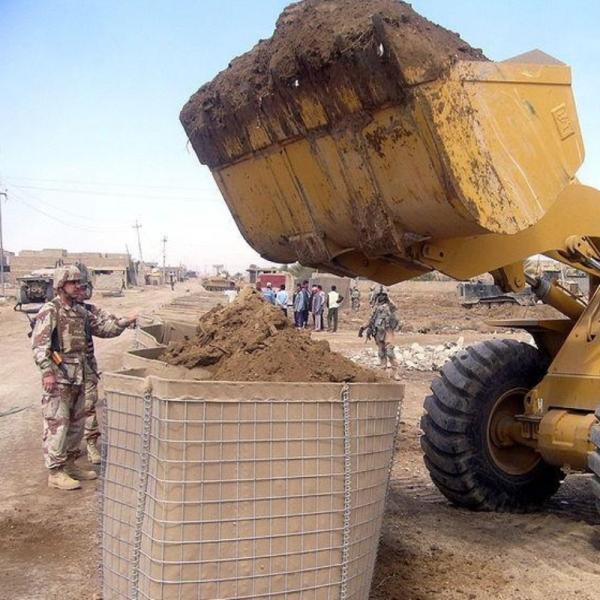 Сваренный тип барьер Gabion квадратного отверстия защитительный