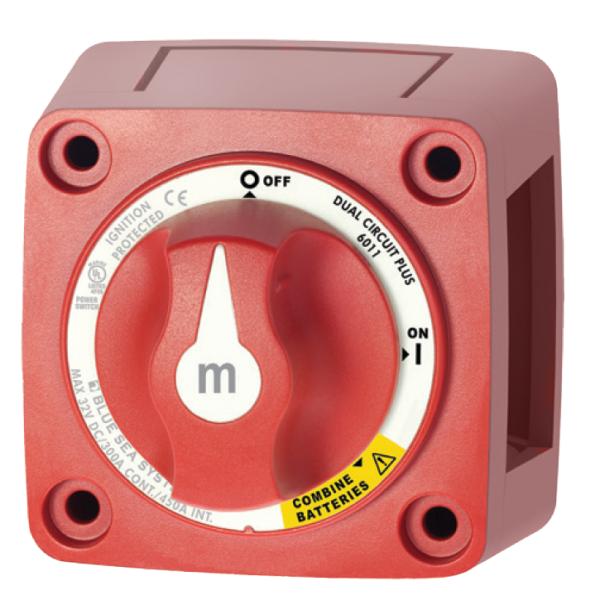 6011 Dual Circuit Plus 32V 300A Ignition Protected Battery On Off Power Switch For Combined Batteries