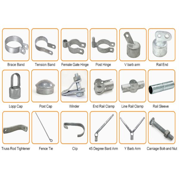 With 2.5m Post galvanized Chain Link Fence for building wall