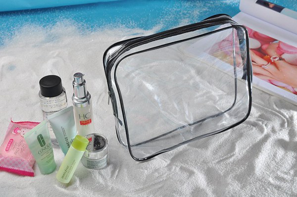 3 PCS Custom Cosmetic Bags / Portable Waterproof Beauty PVC Clear Makeup Bags