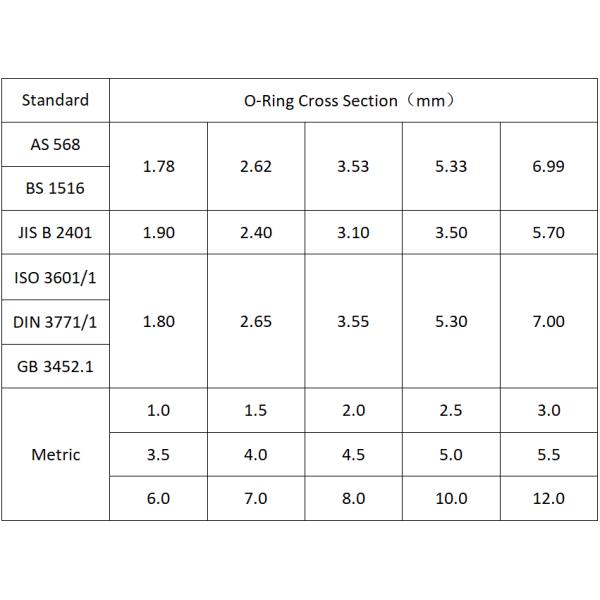 AS568 PG Standard Size FFKM O Ring Rubber Polysilicon Cleaning Equipment Customizable