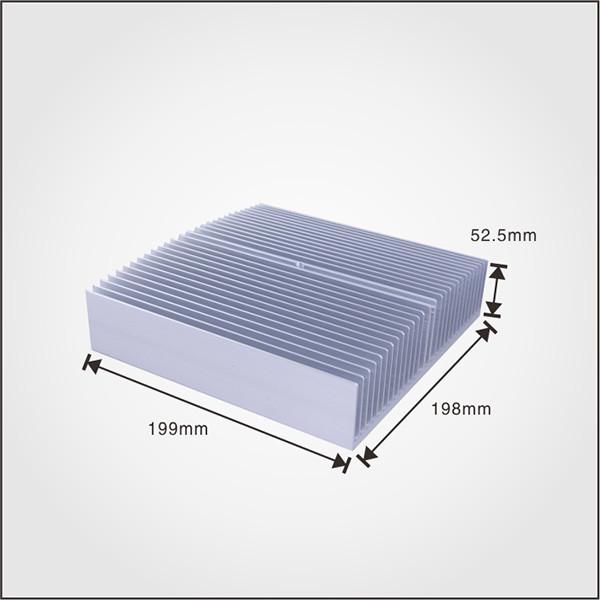 Transistor Die Cast Heat Sink Natural Convection Falt Base High Efficiency