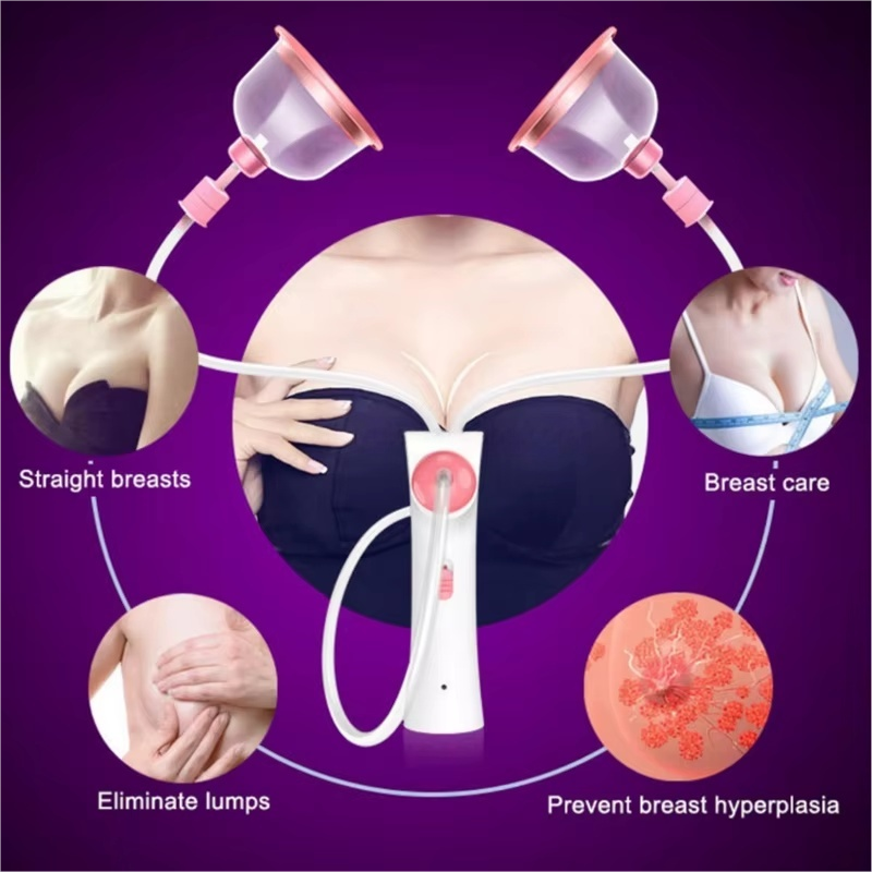 Breast Care Vacuum Sucking Dual Handheld Massager Portable Design