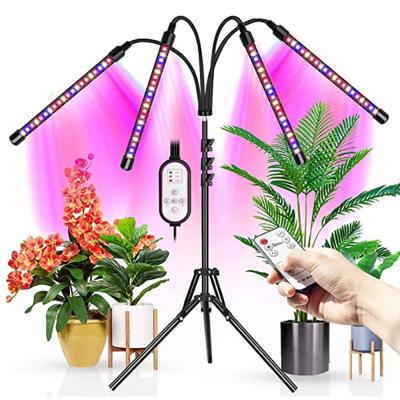 4 Head Adjustable Tripod Red Blue Light 30lm/W Plant Led Lamp