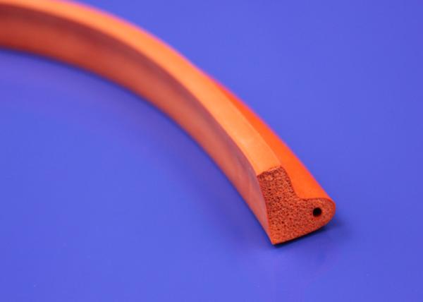 Jointless Surface Compressible Foam Strip , 100% Silicone Closed Cell Foam Strip