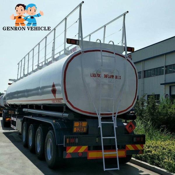 Non Leakage Oilfield 4 Axles 50000L 50CBM Milk Transport Trailer