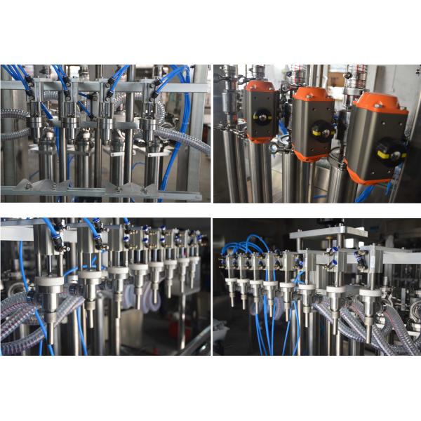 Máquina de engarrafamento líquida Inline volumétrico automática com controle de Siemens