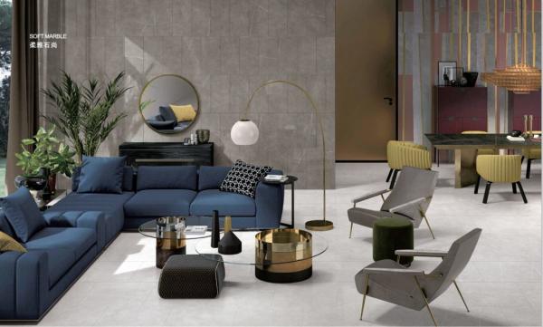 Interior And Exterior House Design Grey Ceramic Tiles / Durable Matte Finshed Porcelain Floor Tiles 600*600