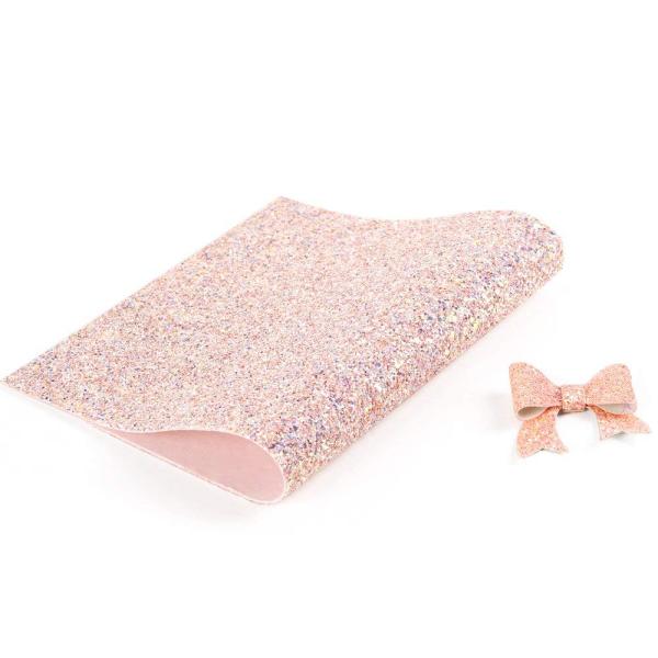 Fashion Chunky Glitter Fabric 3D Glitter Fabric For Hairbows 54/55