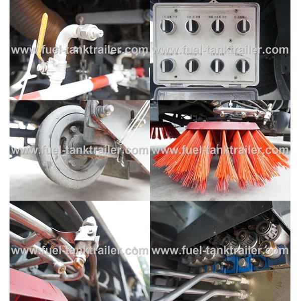 Dongfeng Water Tank Truck , Road Sweeper Water Bowser Truck Automatic Control