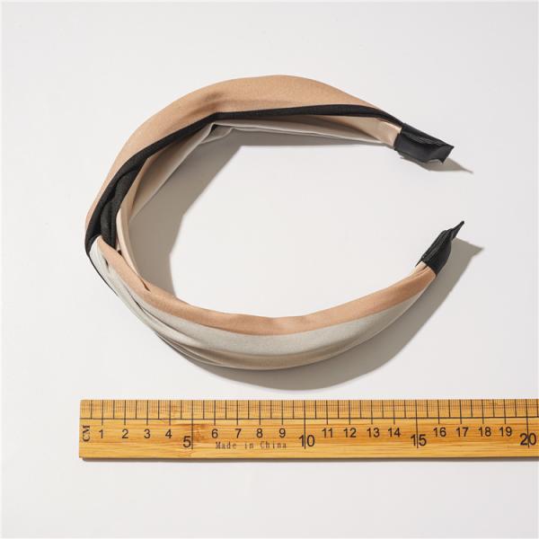 GLH007 Spring/summer new cross hair hoops wide edition color fabric women's hair knotted headband accessories