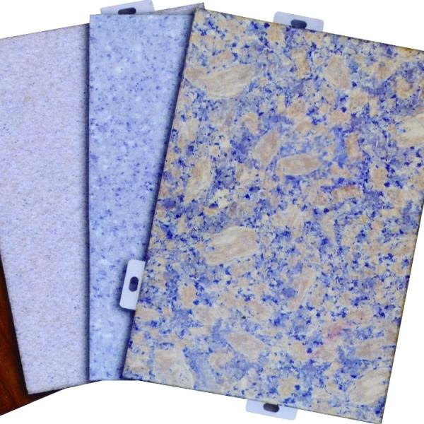 Fireproof 3D Decorative Wall Panels Stone Treatment Aluminum Veneer Sheets