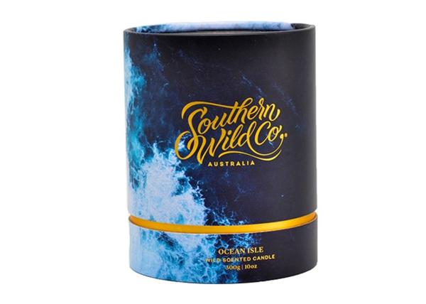Christmas Branded Gift Boxes , Tube Custom Printed Round Branded by Brand Name Artistic Carving