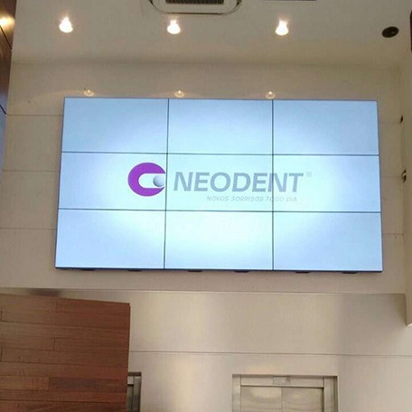 Indoor Splicing Screen Video Wall Display Wifi/3G/4G High Brightness LCD Media Screen With Remote Control