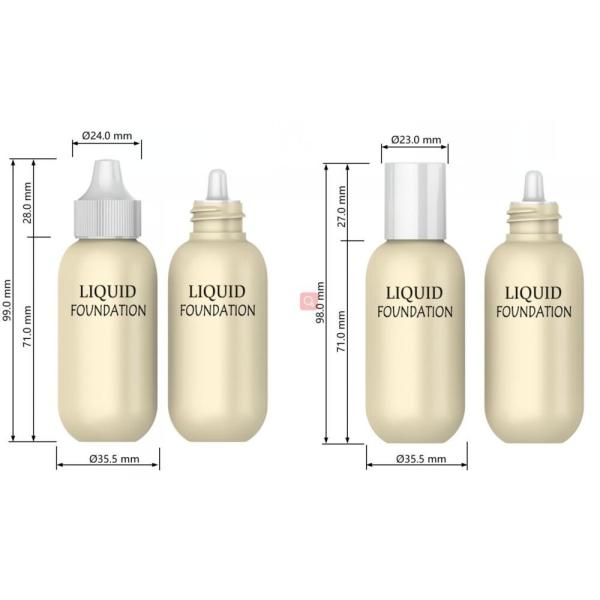 Squeezable жидкостная бутылка 30ml 50ml учреждения