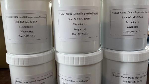 Replication détaillée sans effort 65 Shore Une pâte en silicone pour moules dentaires